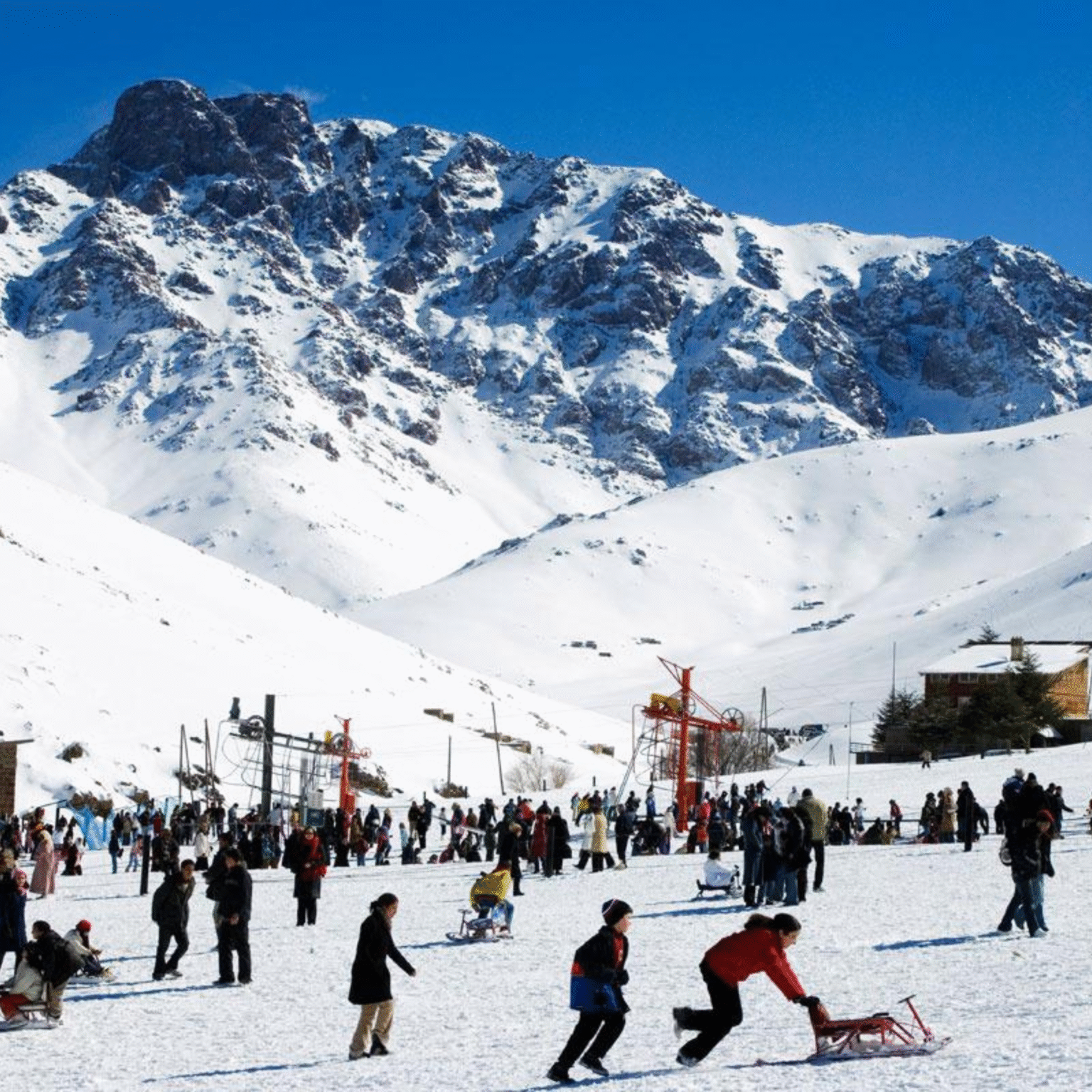 Snow Skiing In Morocco
