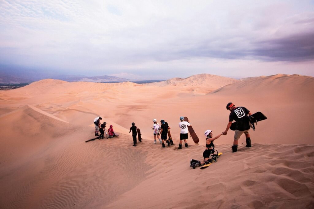 Morocco Sandboarding in the gaint Erg Chabbi